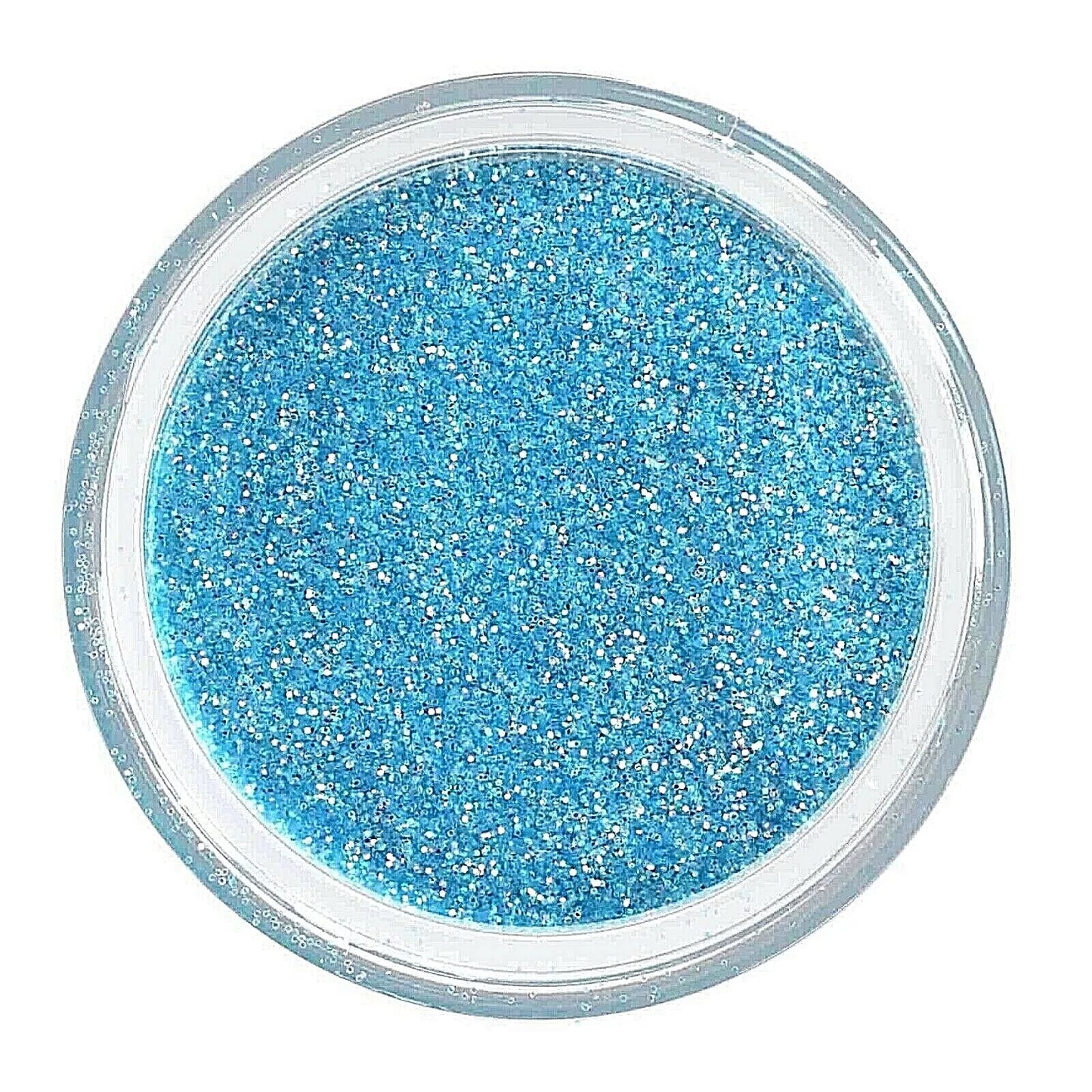 Bio Sculpture Essence Glitter Blue Hawaii 5g – ultra-fine blue glitter for sparkling, tropical-inspired nail art designs