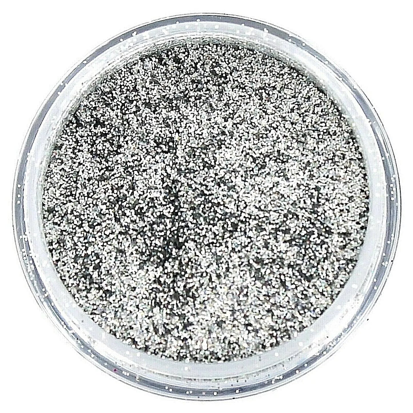 Bio Sculpture Essence Glitter Silver Glow 5g – ultra-fine silver glitter for sparkling, creative nail art designs