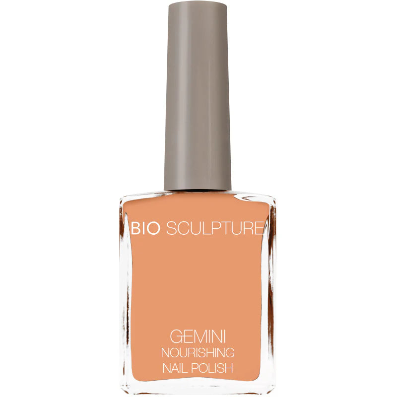Bio Sculpture Gemini Nail Polish No. 266 Clay Pathway – vegan, peachy yellow clay nail polish for a modern, earthy manicure