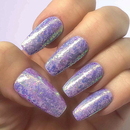 Bio Sculpture Essence Glitter Sugared Lilac 5g – ultra-fine lilac glitter for sparkling, creative nail art designs