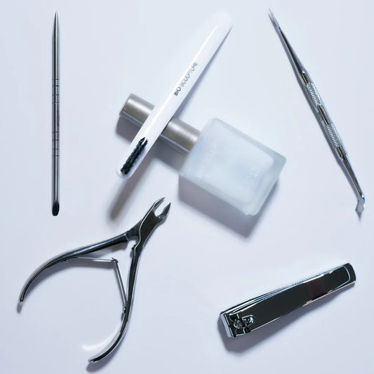Bio Sculpture Deluxe Metal Tool – ergonomic, cruelty-free stainless steel manicure tool for effective, salon-quality nail grooming
