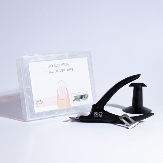 Bio Sculpture Edge Tip Cutter – ergonomic, stainless steel tool designed for accurate, salon-quality cutting of artificial nails and tips