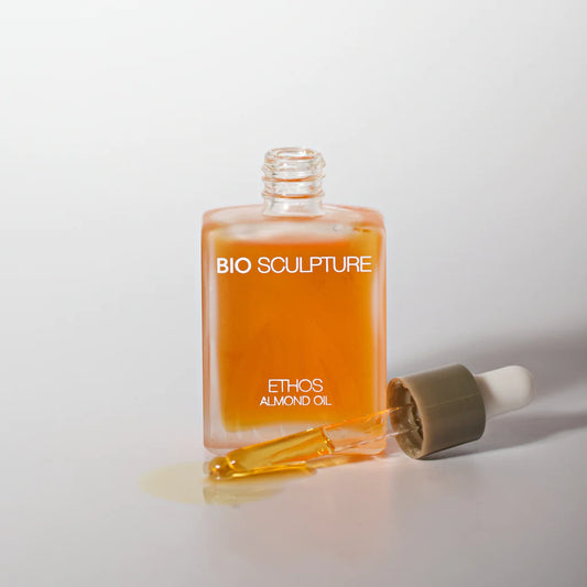 Bio Sculpture Gel Ethos Almond Oil 14ml – vegan, nourishing almond oil treatment for hydrating and strengthening nails and cuticles