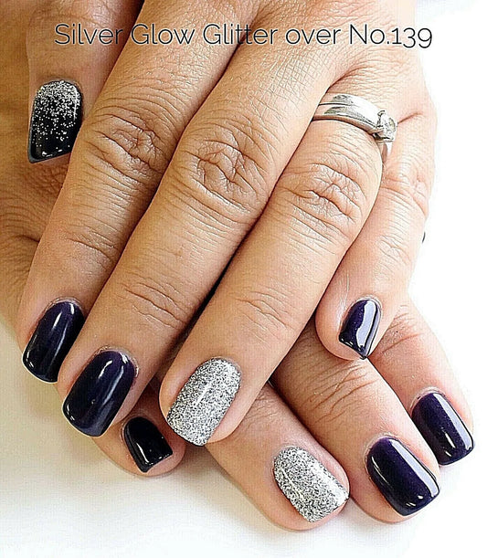 Bio Sculpture Essence Glitter Silver Glow 5g – ultra-fine silver glitter for sparkling, creative nail art designs
