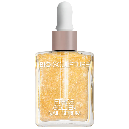 Bio Sculpture ETHOS Golden Nail Serum 14ml – hydrating, biotin-infused serum for stronger, radiant nails and cuticles