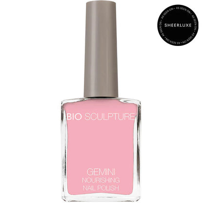 Bio Sculpture Gemini Nail Polish No. 68 French Rose – vegan, natural creamy pink polish in a 14ml bottle, perfect for everyday wear