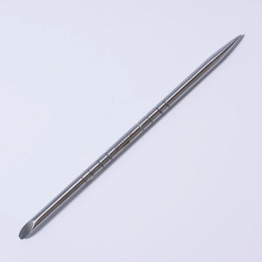 Bio Sculpture Stainless Steel Orange Stick – vegan, professional-grade stainless steel tool for precise cuticle care and nail cleaning